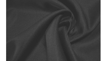 10cm Tischdeckenstoff knitterarm / Polyester-Dekostoff,  Köperbindung, SCHWARZ   (Grundpreis €8,00/m)